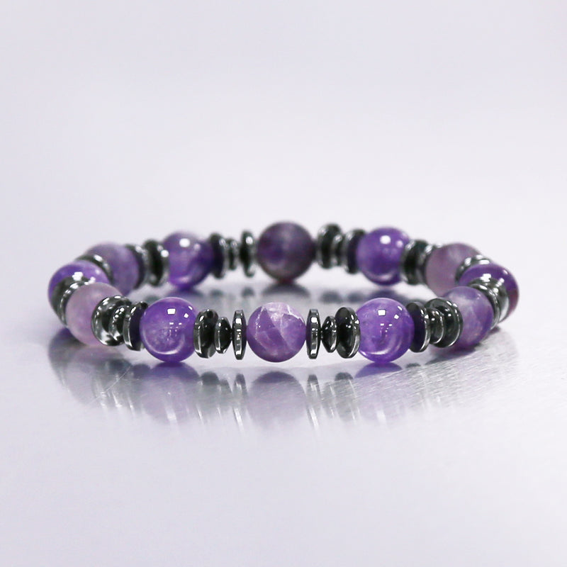 Bracelet Homme Améthyste - Calme & Tempérance