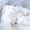 Boucles d'oreilles chaine Argent - Diamant d'Herkimer