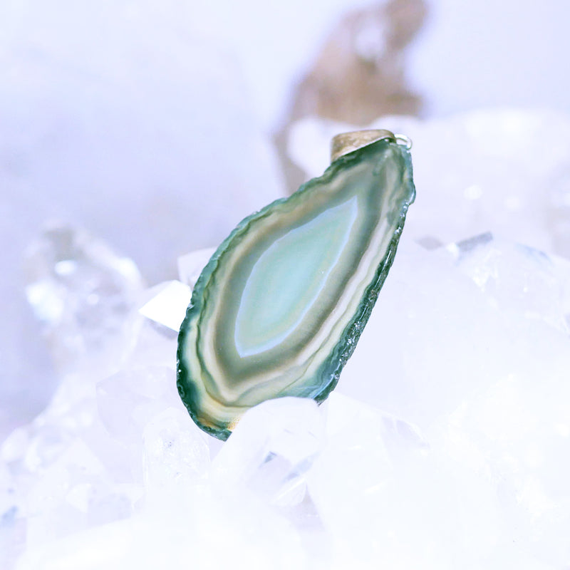 Pendentif - Agate verte