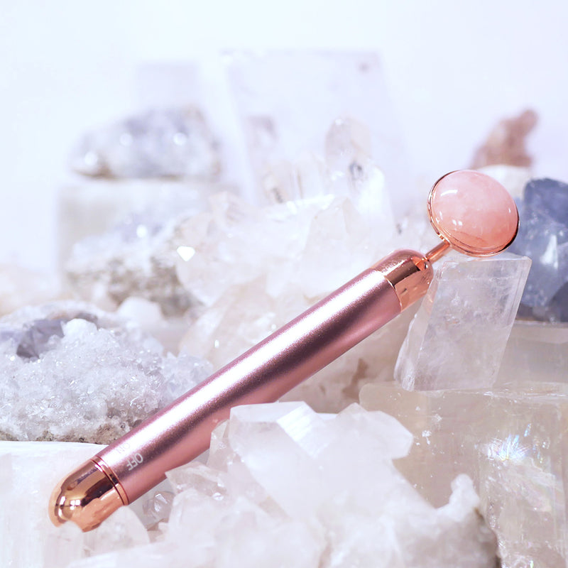 Massage vibrant - Quartz rose